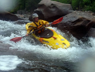 FastFred paddling Wilson Creek May 3, 2009