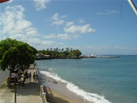 Lahaina public library and park on the waterfront