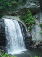 Looking Glass Falls in Pisgah Forest