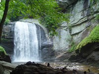 Looking Glass Falls in Pisgah Forest