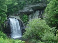 Looking Glass Falls in Pisgah Forest